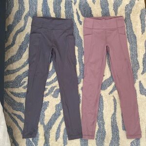 Athleta girls size XS-6 stash your treasures leggings